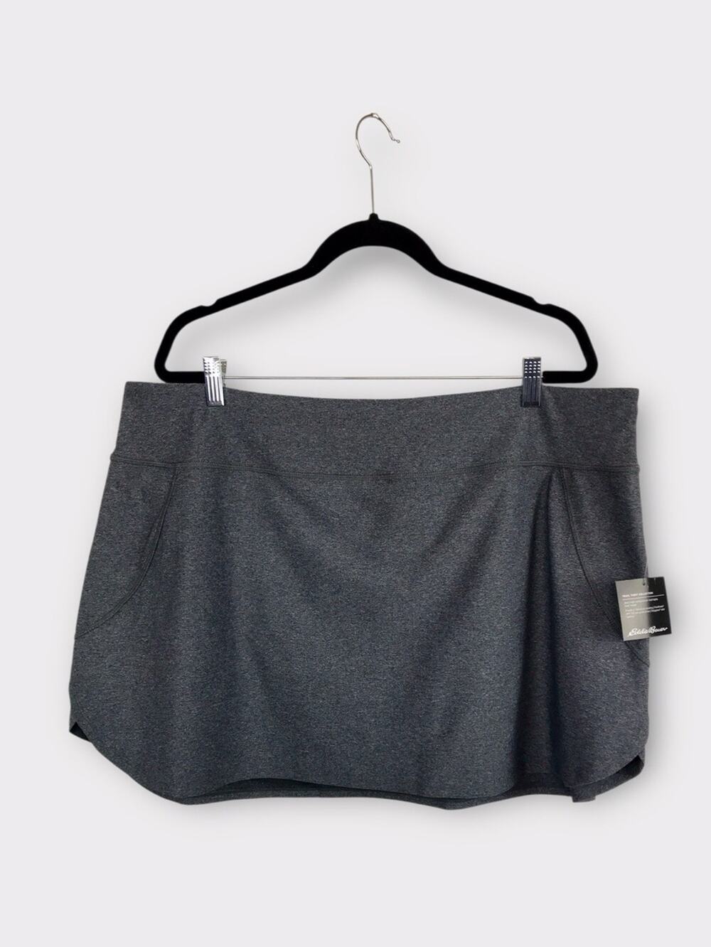 Eddie Bauer NWT Gray Active Skort High Compression Outdoor Athletic